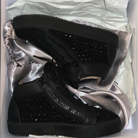 zanotti shoes black